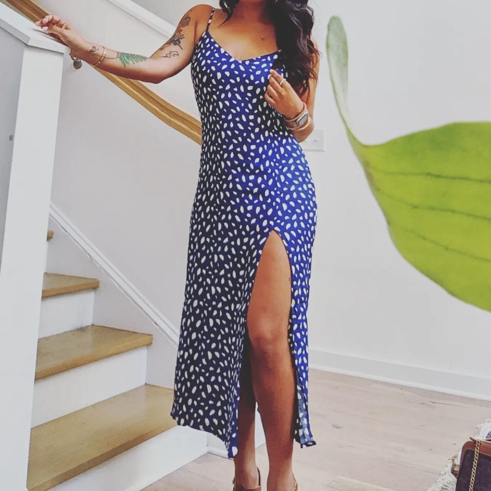 💙Reformation Crimini Dress Moray